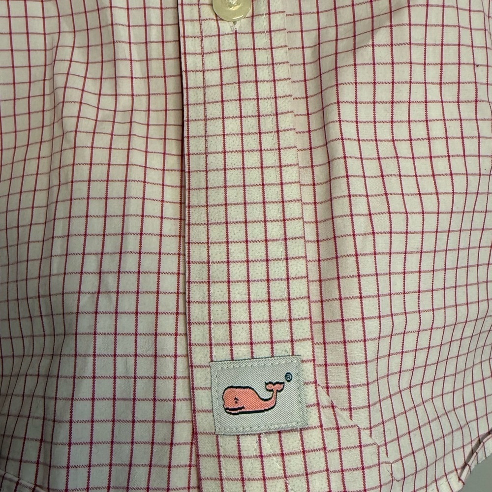 Vineyard Vines by Shep & Ian Men’s Pink Plaid Button Down - Picture 2 of 5